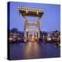 Magere Brug (Bridge), Amstel, Amsterdam, the Netherlands-Rainer Mirau-Stretched Canvas