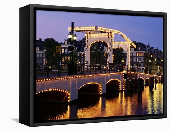 Magere Brug (Skinny Bridge), Amsterdam, the Netherlands (Holland)-Sergio Pitamitz-Framed Stretched Canvas