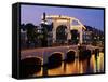 Magere Brug (Skinny Bridge), Amsterdam, the Netherlands (Holland)-Sergio Pitamitz-Framed Stretched Canvas