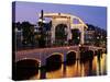 Magere Brug (Skinny Bridge), Amsterdam, the Netherlands (Holland)-Sergio Pitamitz-Stretched Canvas