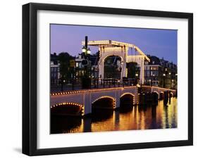 Magere Brug (Skinny Bridge), Amsterdam, the Netherlands (Holland)-Sergio Pitamitz-Framed Photographic Print