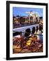 Magere Brug (Skinny Bridge) at Dusk, Amsterdam, Holland, Europe-Frank Fell-Framed Photographic Print