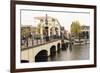 Magere Brug (The Skinny Bridge), Amsterdam, Netherlands, Europe-Amanda Hall-Framed Photographic Print