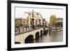 Magere Brug (The Skinny Bridge), Amsterdam, Netherlands, Europe-Amanda Hall-Framed Photographic Print