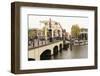 Magere Brug (The Skinny Bridge), Amsterdam, Netherlands, Europe-Amanda Hall-Framed Photographic Print