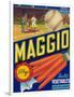 Maggio Vegetable Label - Holtville, CA-Lantern Press-Framed Art Print