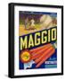 Maggio Vegetable Label - Holtville, CA-Lantern Press-Framed Art Print