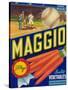 Maggio Vegetable Label - Holtville, CA-Lantern Press-Stretched Canvas