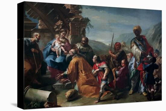 Magi Adoration-Francesco Polazzo-Stretched Canvas