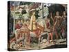 Magi Chapel. Journey of the Magi (the Magi Ride)-Benozzo Gozzoli-Stretched Canvas