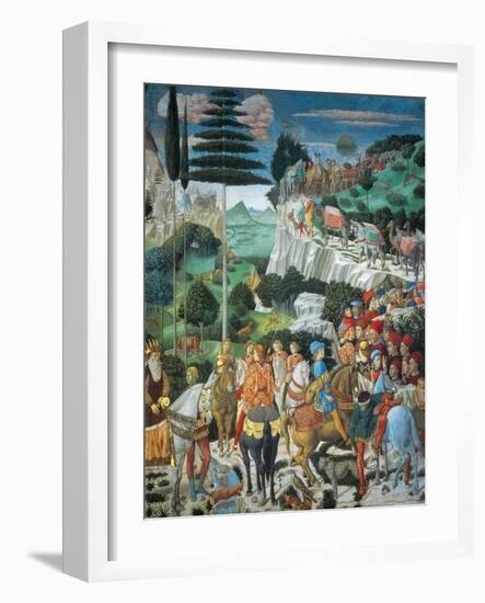 Magi Chapel. Journey of the Magi (the Magi Ride)-Benozzo Gozzoli-Framed Giclee Print