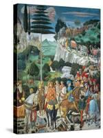 Magi Chapel. Journey of the Magi (the Magi Ride)-Benozzo Gozzoli-Stretched Canvas