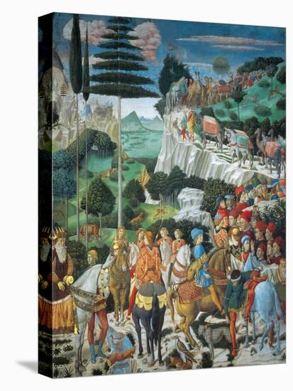 Magi Chapel. Journey of the Magi (the Magi Ride)-Benozzo Gozzoli-Stretched Canvas