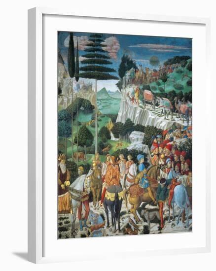 Magi Chapel. Journey of the Magi (the Magi Ride)-Benozzo Gozzoli-Framed Giclee Print