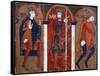 Magi Kings, Vic Workshop, 12th Century, Altarpiece from Saint Vicens of Espinelves-null-Framed Stretched Canvas