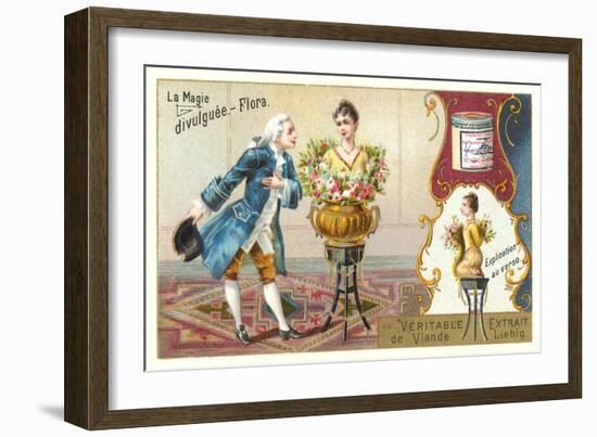 Magic Act Revealed, Woman in Vase-null-Framed Art Print