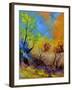 Magic Autumn in the Wood-Pol Ledent-Framed Art Print