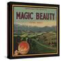 Magic Beauty Brand - Porterville, California - Citrus Crate Label-Lantern Press-Stretched Canvas