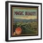 Magic Beauty Brand - Porterville, California - Citrus Crate Label-Lantern Press-Framed Art Print