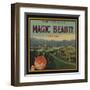 Magic Beauty Brand - Porterville, California - Citrus Crate Label-Lantern Press-Framed Art Print