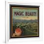 Magic Beauty Brand - Porterville, California - Citrus Crate Label-Lantern Press-Framed Art Print