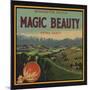 Magic Beauty Brand - Porterville, California - Citrus Crate Label-Lantern Press-Mounted Art Print