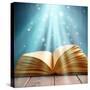 Magic Book of Knowledge-Remains-Stretched Canvas