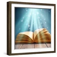 Magic Book of Knowledge-Remains-Framed Photographic Print