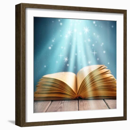 Magic Book of Knowledge-Remains-Framed Photographic Print