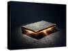 Magic Book with Super Powers - 3D Artwork-Johan Swanepoel-Stretched Canvas