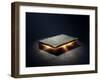 Magic Book with Super Powers - 3D Artwork-Johan Swanepoel-Framed Art Print