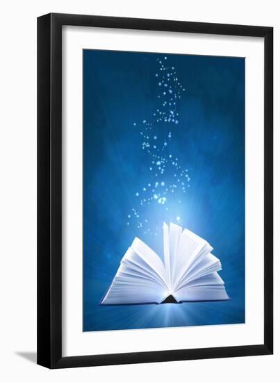 Magic Book-frenta-Framed Art Print