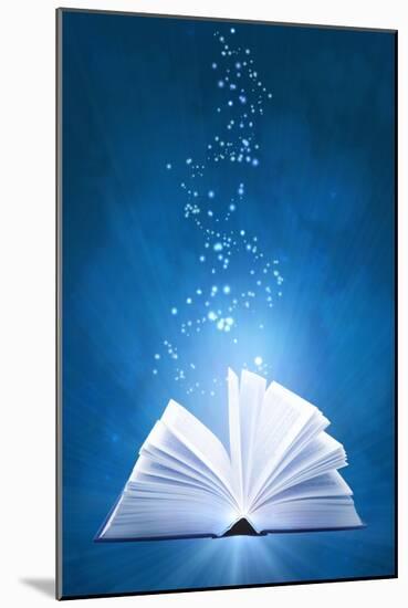 Magic Book-frenta-Mounted Art Print