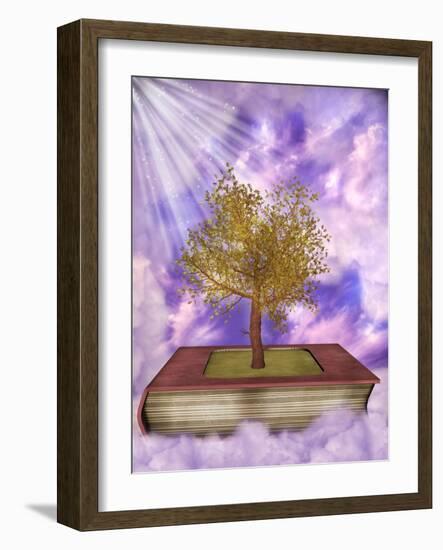 Magic Book-justdd-Framed Art Print