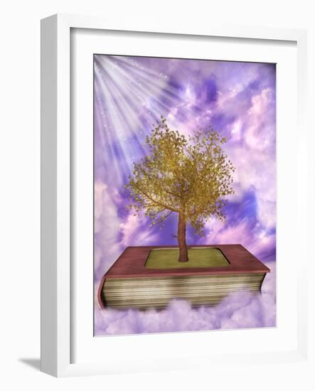 Magic Book-justdd-Framed Art Print