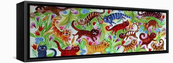 Magic Cats-Oxana Zaika-Framed Stretched Canvas