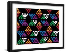 Magic Chinese Checkers Dark-Mindy Howard-Framed Giclee Print