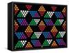 Magic Chinese Checkers Dark-Mindy Howard-Framed Stretched Canvas