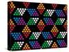 Magic Chinese Checkers Dark-Mindy Howard-Stretched Canvas