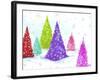 Magic Christmas Trees II-PI Studio-Framed Art Print