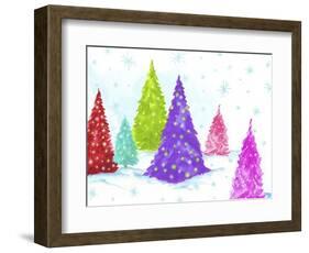 Magic Christmas Trees II-PI Studio-Framed Art Print