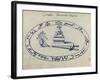 Magic Circle, Cabbalistic Symbols, 18th Century-Science Source-Framed Giclee Print