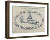 Magic Circle, Cabbalistic Symbols, 18th Century-Science Source-Framed Giclee Print