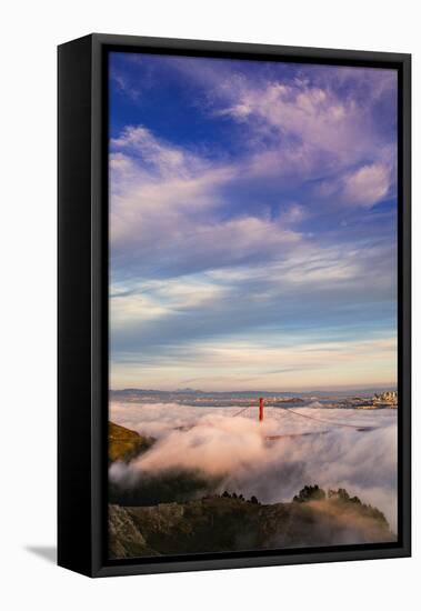 Magic Clouds Over San Francisco Bay Area, Golden Gate-Vincent James-Framed Stretched Canvas