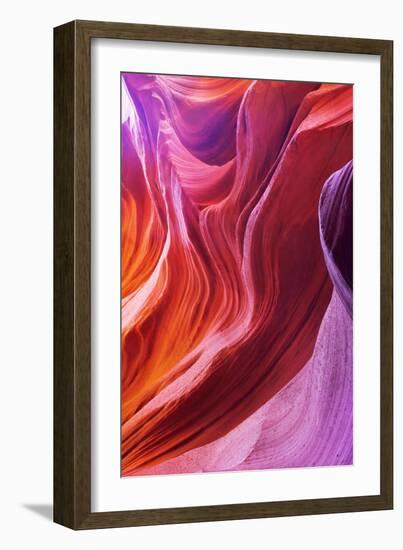 Magic Colors Of Canyon Antelope In The Usa-kavram-Framed Art Print