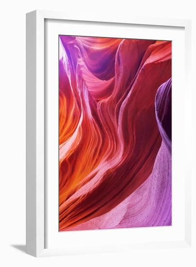 Magic Colors Of Canyon Antelope In The Usa-kavram-Framed Art Print