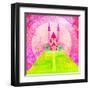 Magic Fairy Tale Princess Castle-JackyBrown-Framed Art Print