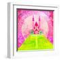 Magic Fairy Tale Princess Castle-JackyBrown-Framed Art Print