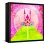 Magic Fairy Tale Princess Castle-JackyBrown-Framed Stretched Canvas