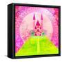 Magic Fairy Tale Princess Castle-JackyBrown-Framed Stretched Canvas